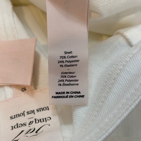 NWT Cinq à Sept White Wide-Leg Jeans - Picture 8 of 12